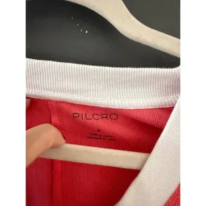 Pilcro Womens Coral Pink Ribbed V-Neck Ringer Tee Short Sleeve Top Small thumbnail 3