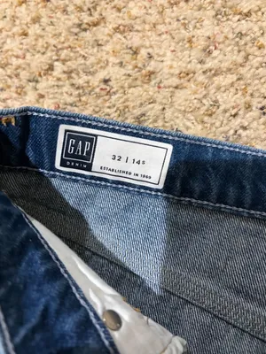 Gap Work Force High Rise Carpenter Jeans Medium Indigo thumbnail 5
