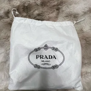 Prada White Logo Dust Bag thumbnail 1