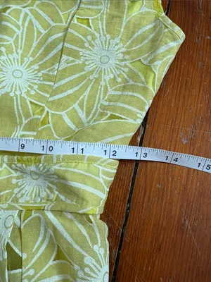 Soiéblu Yellow Floral‎ Fit-and-Flare Dress Floral Sleeveless Sundress Small thumbnail 6