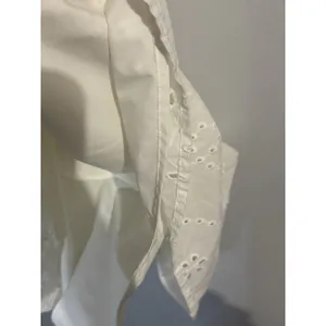 A New Day Size L 100% Cotton‎ Eyelet Puffed Balloon Sleeves Belted Lined Dress thumbnail 6