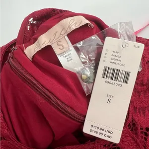 NWT‎ Anthropologie Hutch lace maxi dress burgundy sz S thumbnail 6