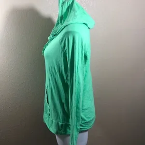 Champion green warm drawstring hoodie thumbnail 3