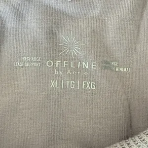 NWT AERIE‎ Ribbed Racerback Bra in Pale Purple thumbnail 3