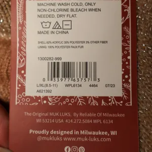 Muk Luks Shea Butter Infused Slipper Socks Womens Size L/XL Rose‎ Gold Metallic thumbnail 3