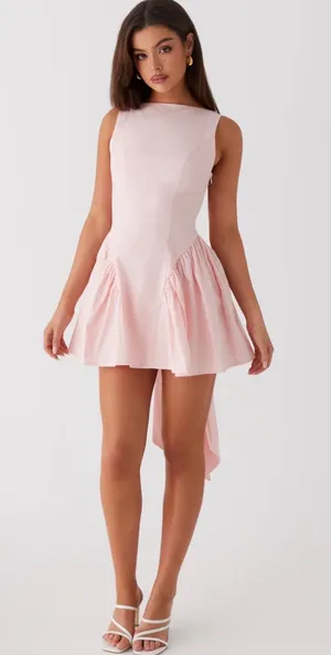 Peppermayo Mini Dress pink bow thumbnail 1