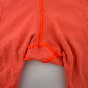 FP Movement Good Karma Ribbed High Rise Bike Shorts XS S Neon Coral Orange Yoga thumbnail 2