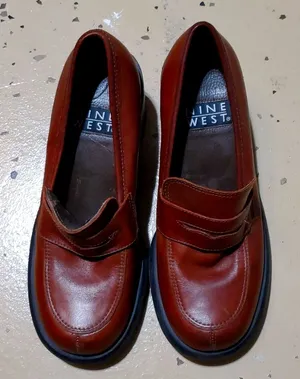 NINE WEST CROMWELL LEATHER SHOES SIZE 5 1/2M thumbnail 1