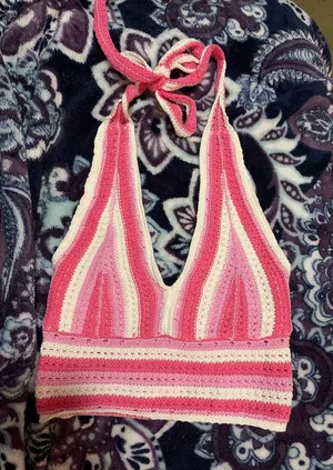 Hollister Crochet Halter Top thumbnail 1