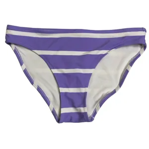 Aerie Purple Striped Scoop Neck Bikini Set Sm thumbnail 2