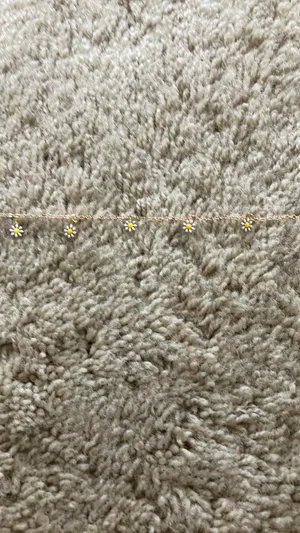 Gold White Yellow Flower Daisy Chain Charm Anklet Bracelet thumbnail 3