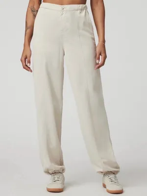 VUORI Coastline Milkweed Cream Pants 100% Lyocell Size Small LIKE NEW Small thumbnail 4
