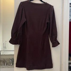 NWT Free People Jules Mini Dress Size M Double Espresso Brown thumbnail 3