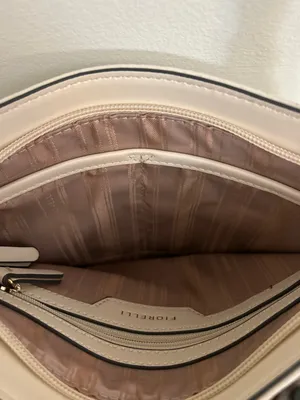 NWT Fiorelli Anna Soft White Cream Textured Pebbled Faux Leather Crossbody Bag thumbnail 9