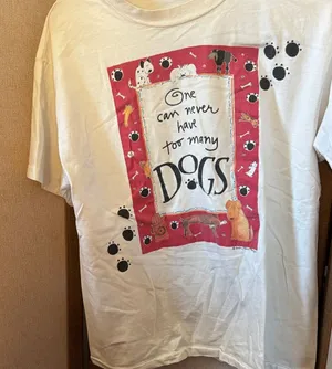 FINAL MARKDOWN White Dog Graphic T thumbnail 1