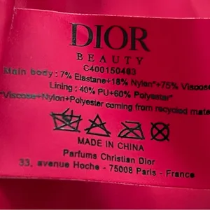 Christian Dior Red Cosmetic Bag with Gold Accents Valentine’s Day essential thumbnail 2