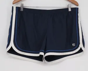 Old Navy Women's Navy Blue White Contrast Trim Dolphin Running Shorts Large thumbnail 1