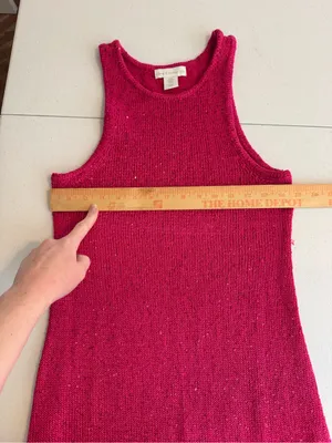 House of Harlow HOH1960 Magenta pink Sequins Knit Maxi Dress size medium summer thumbnail 6