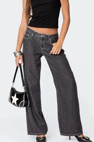 Pinstripe Jeans thumbnail 1