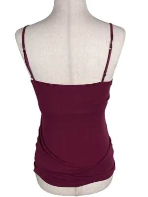 Vintage Y2K Aeropostale Sequin Lace Cami Tank Top Burgundy Pink Fairycore Fairy thumbnail 2