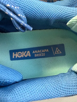 HOKA Anacapa Breeze Low Women’s 6 Blue Pink Trail Hiking Vibram Megagrip Outdoor thumbnail 2