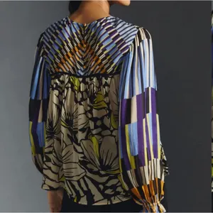 Blank London Anthropologie Miranda Peasant Blouse sz. M thumbnail 2
