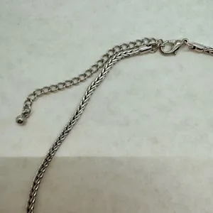 Vintage Premier Designs Silver Tone Black Stone Pendant Chain Necklace Stamped thumbnail 8