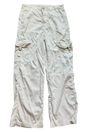 Womens American Eagle Dreamy Drape Super High Rise Baggy Wide Leg Pants - Sz 8 R thumbnail 1