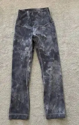 Lululemon Align Diamond Dye Grey High Rise Waistband Crop Leggings thumbnail 1