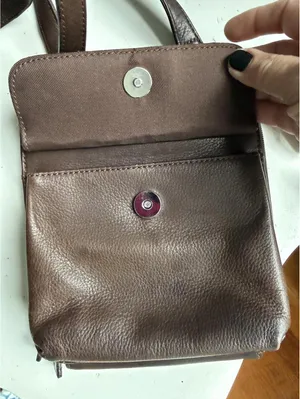 Fossil Chocolate Brown Leather Crossbody Bag thumbnail 3