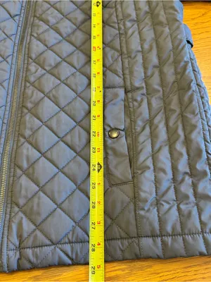 Lands‎ End Quilted Primaloft Gray Winter Coat Jacket Womens 14-16 Size Large thumbnail 7