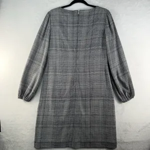 Ralph Lauren LRL 6 Dress Glen Plaid Long Sleeve Quiet Luxury Minimalist‎ Sheath thumbnail 12