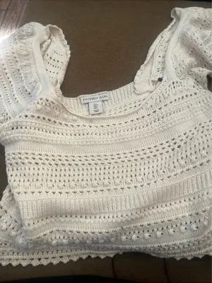 Sincerely Jules Crochet Crop Top thumbnail 1