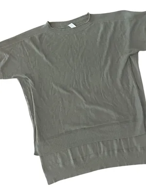 Lululemon Be At East Cashmere Blend Short Sleeve High Low Sweater Size OS thumbnail 13