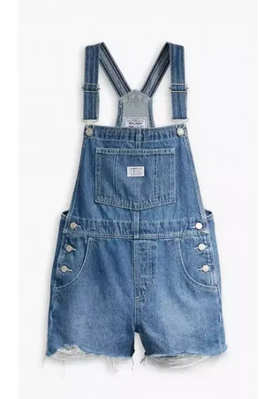 Levi's Vintage Women's Shortalls XL Mend Me Not - Medium Wash thumbnail 1