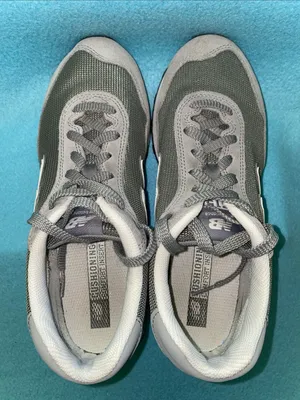 NEW BALANCE 515 suede sneakers gray white logo lace up low top NEW size 9.5 thumbnail 4