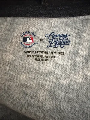Chicago White Sox Women’s Raglan Hooded Pullover - Grey/Charcoal size L thumbnail 7