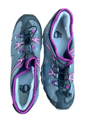 Pearl Izumi Women's Hybrid Cycling Shoe X-Alp Drift II Gray Purple 9.5 D EUR 42 thumbnail 11