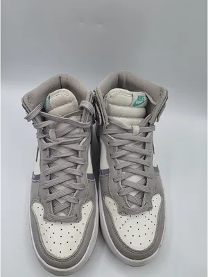 Womens NIKE DUNK HIGH UP SAIL IRON White PURPLE GREY Size 8 grunge Streetwear thumbnail 6