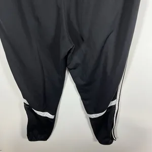 Adidas Climacool‎ Track Pants Womens Sz XL Black 3-Stripe Zip Ankle logo white thumbnail 10