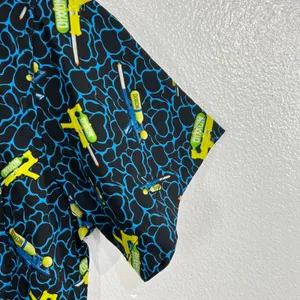 Dixxon Party Soaker 5000 Shirt Womens Small Black Water Gun Print Stretch Casual thumbnail 7