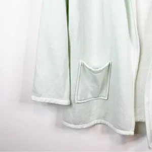 Koolaburra by UGG French Terry Open‎ Front Cardigan Women's M Mint Green Cozy thumbnail 6