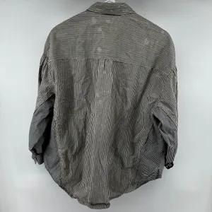 Free People We the Free Happy Hour Oxford Shirt Button Up Relaxed Stripe Gray XS thumbnail 6