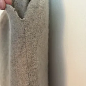100% Cashmere Sleeveless Turtleneck Sweater Tank Top XS‎ Beige Oatmeal Capsule thumbnail 4