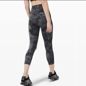 LULULEMON Align Crop 21” Diamond Dye‎ Pitch Grey Graphite Grey Size 12 thumbnail 2