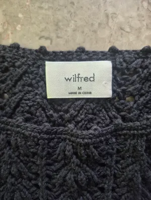 Wilfred aritzia winter Black Sour long sleeve knitted Sweater black size Medium thumbnail 5