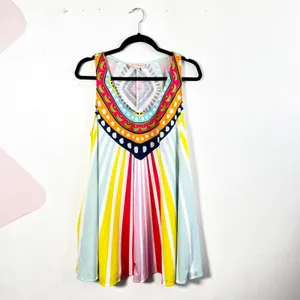 Mara Hoffman Dress Sz XS Multicolor Striped Beach‎ Vacation thumbnail 2