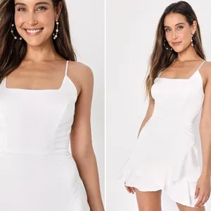 LULUS Bridal Bachelorette Engagement Bridal Shower Sexy Mini Dress thumbnail 3