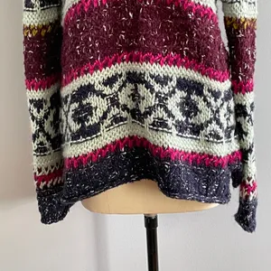 Silver Reed Fair Isle Chunky Knit Sweater- Size Large- Multicolored thumbnail 4