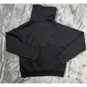 Anrabess sweatshirt Sm black 1/2 zip funnel neck thumbnail 2